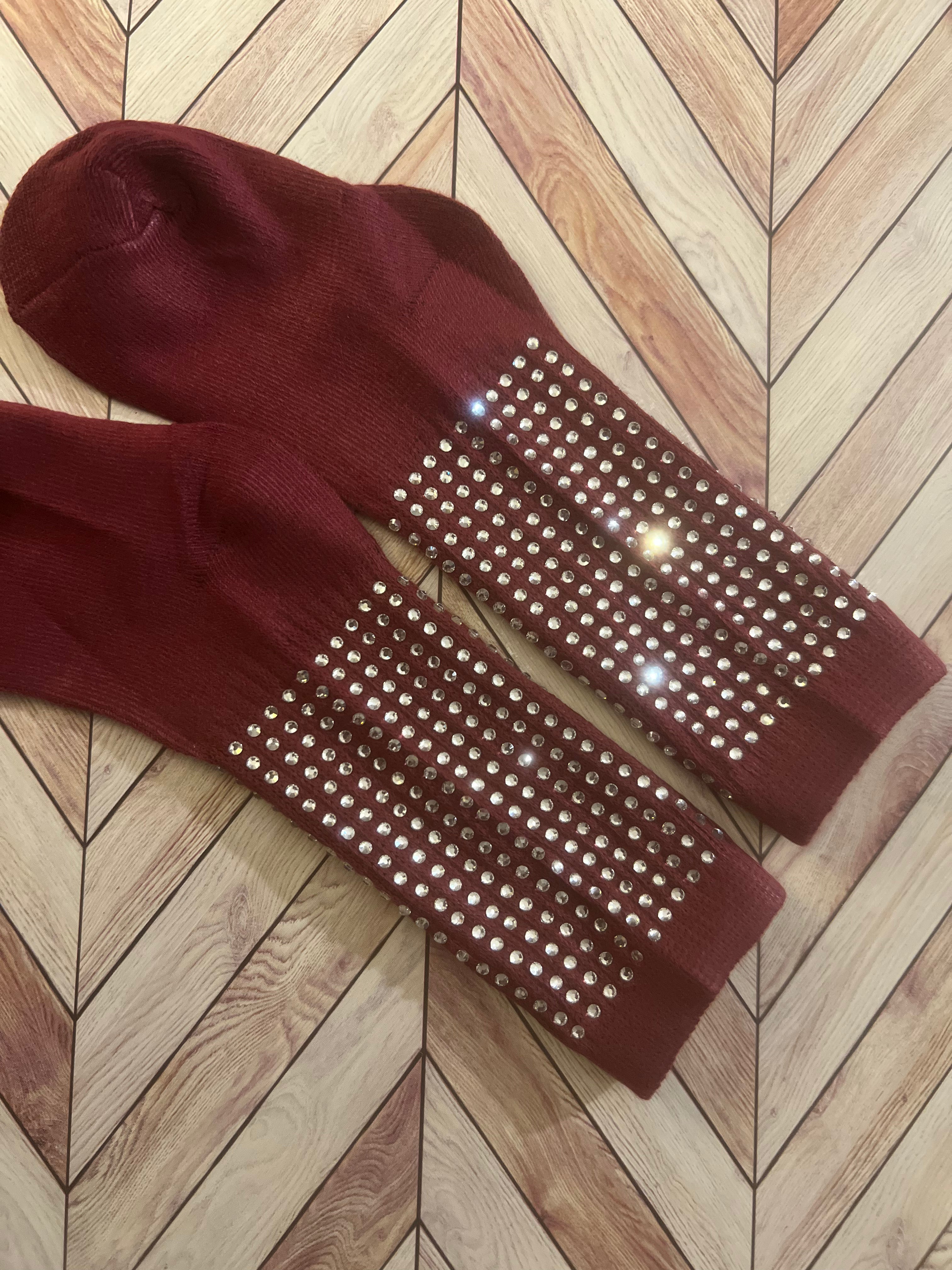 Rhinestone toddler socks